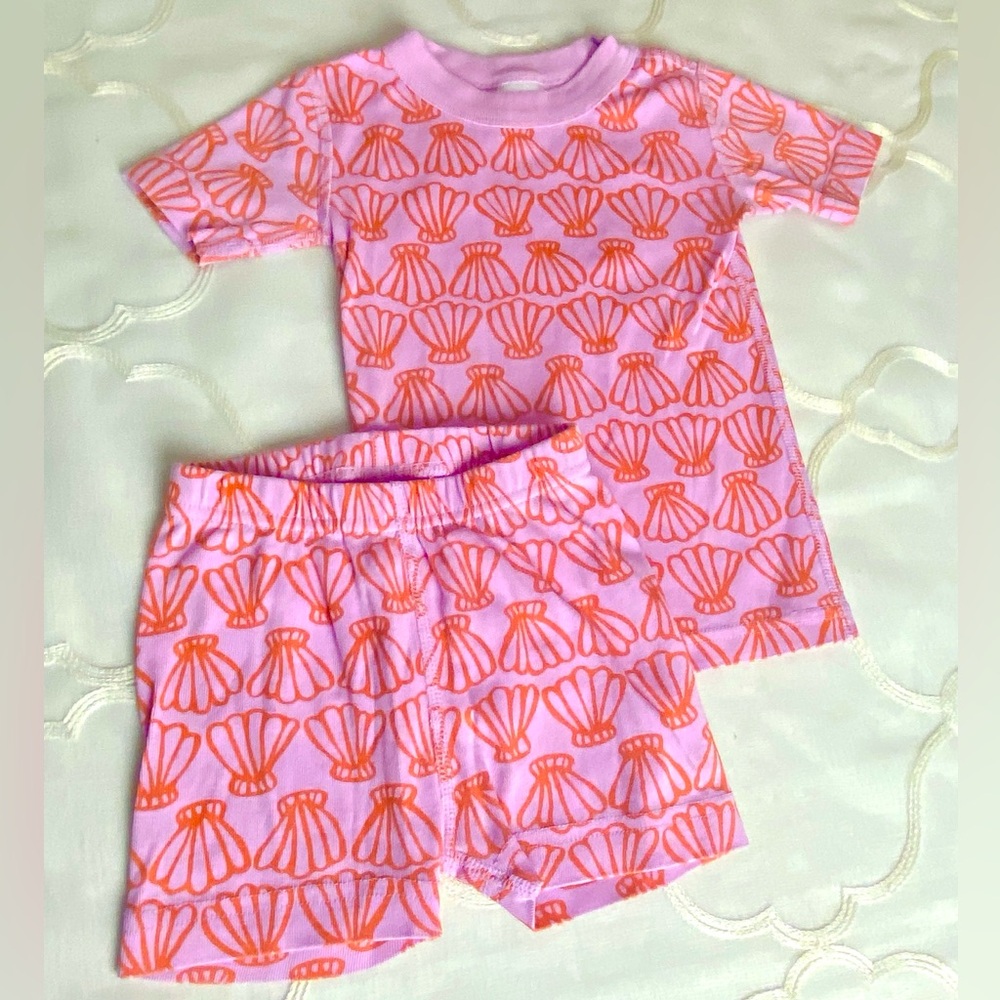 Hanna Anderson HannaJams Size 3T Organic Cotton Pajamas Shell Print